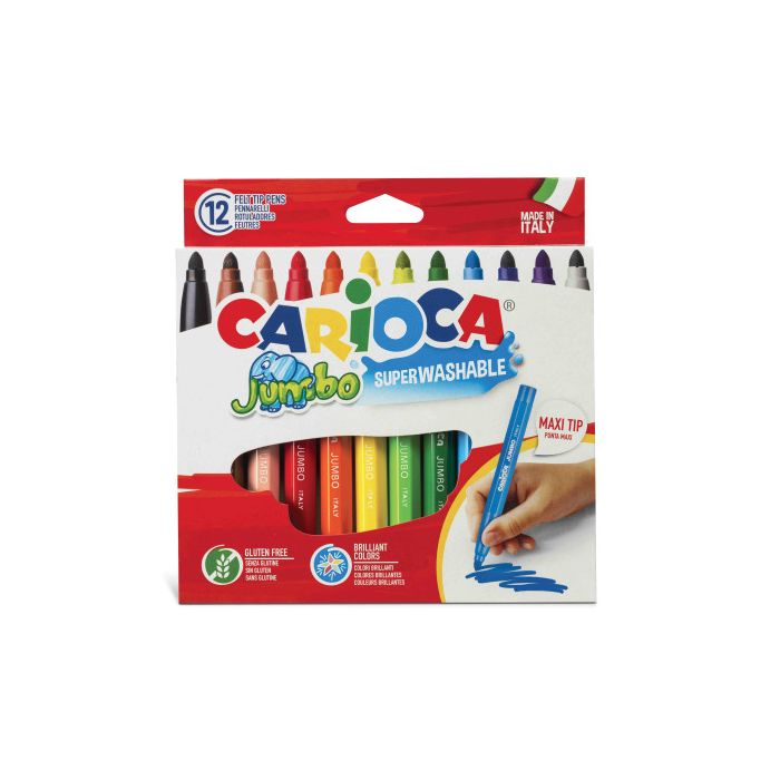 Carioca Rotulador jumbo punta maxi colores - caja de 12