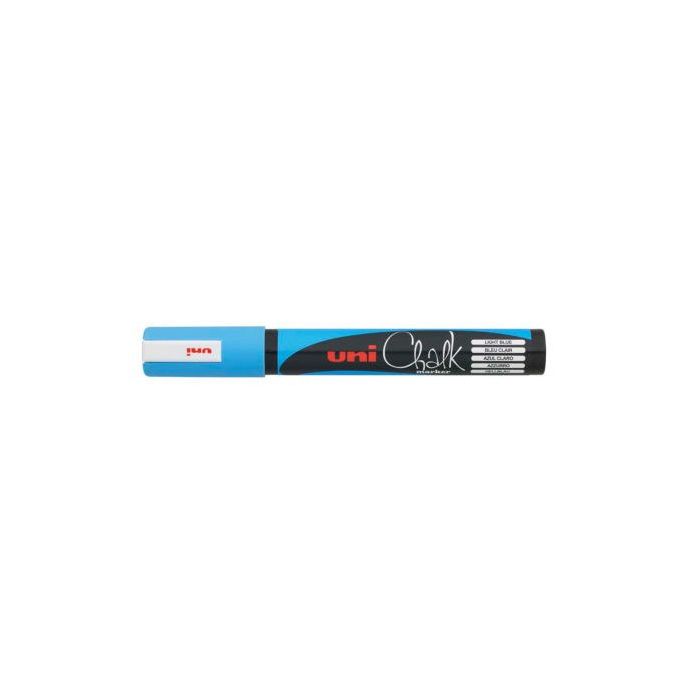 Uni-Ball PWE-5M marcador de tiza Azul claro 1 pieza(s) 6 unidades