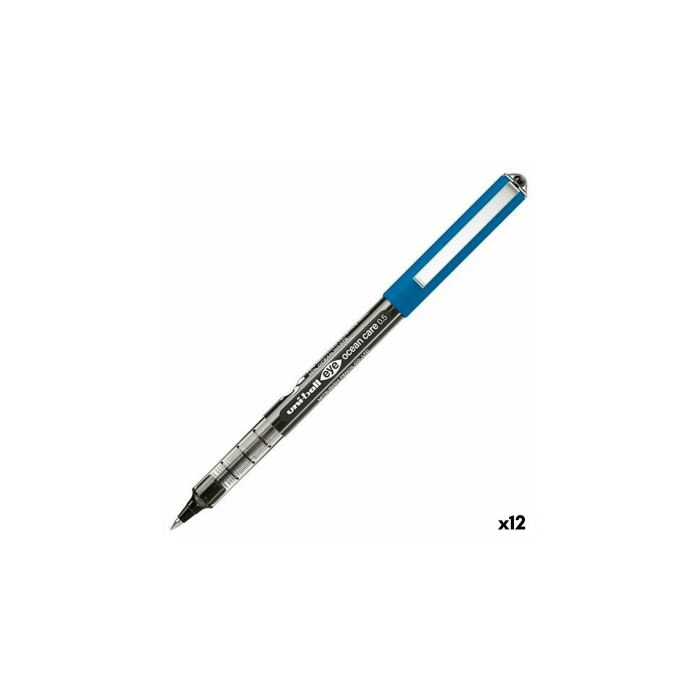 Boligrafo de tinta líquida Uni-Ball Eye Ocean Care Negro 0,5 mm (12 Unidades)