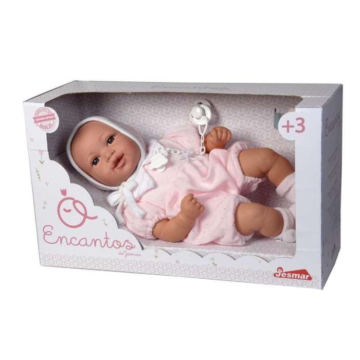 Muñeco Recien Nacido Encantos Bebe Lucia 48 Cm. Incluye Pelele Rosa 3