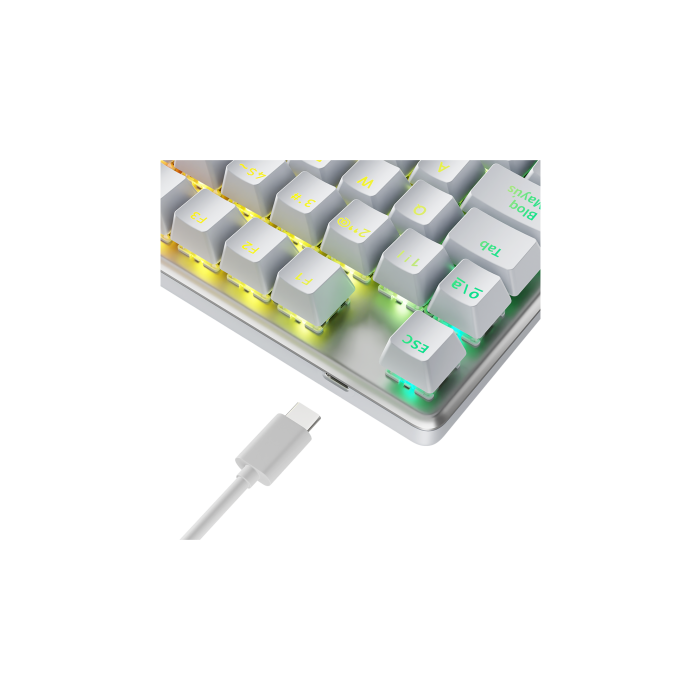 Newskill Gaming NS-KB-SERIKEV2-TKL-IVO teclado USB QWERTY Español Blanco 6