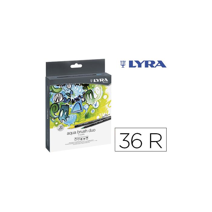 Estuche 36 Uds Lyra Aqua Brush Duo Lyra L6521360