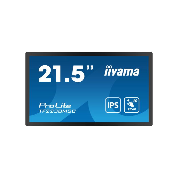 iiyama PROLITE Pizarra de caballete digital 55,9 cm (22") LED 600 cd / m² Full HD Negro Pantalla táctil