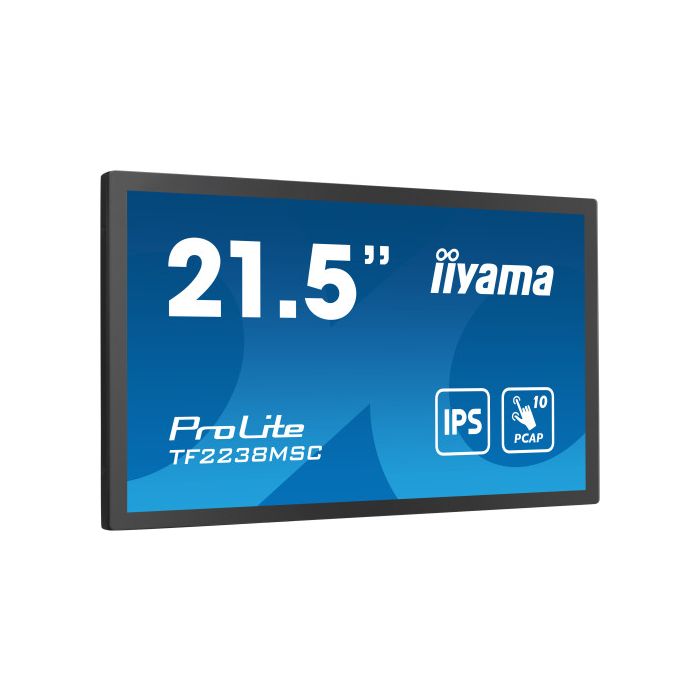 iiyama PROLITE Pizarra de caballete digital 55,9 cm (22") LED 600 cd / m² Full HD Negro Pantalla táctil 3