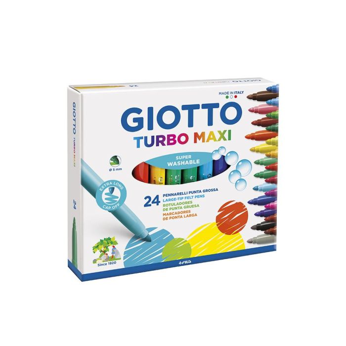 Giotto Rotuladores Turbo Maxi Colores Surtidos Estuche 24 Ud 1