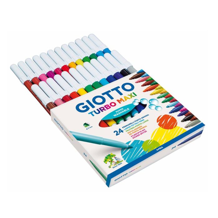 Giotto Rotuladores Turbo Maxi Colores Surtidos Estuche 24 Ud 2