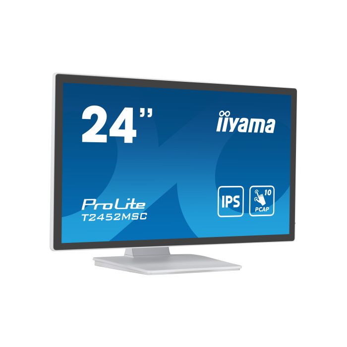 iiyama ProLite pantalla para PC 60,5 cm (23.8") 1920 x 1080 Pixeles Full HD LCD Pantalla táctil Multi-usuario Blanco 1