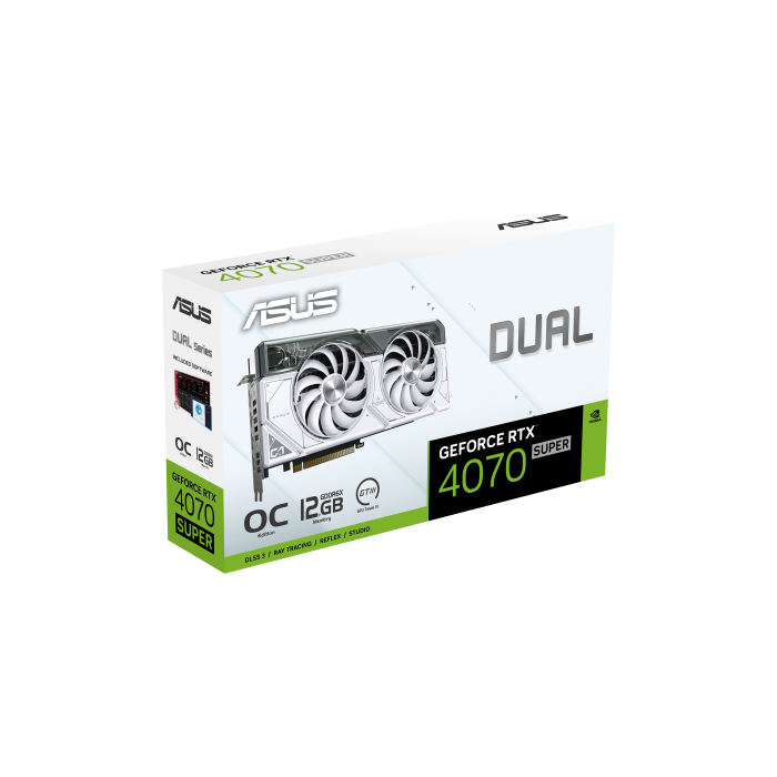 ASUS Dual -RTX4070S-O12G-WHITE NVIDIA GeForce RTX 4070 SUPER 12 GB GDDR6X 11