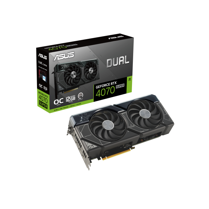 ASUS Dual -RTX4070S-O12G NVIDIA GeForce RTX 4070 SUPER 12 GB GDDR6X 14