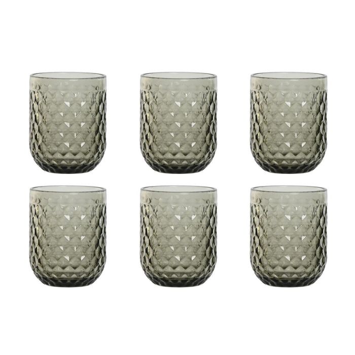 Vaso Basicos DKD Home Decor Gris 8 x 10 x 8 cm Set de 6 0 Vaso Basicos DKD Home Decor Gris 8 x 10 x 8 cm Set de 6 0