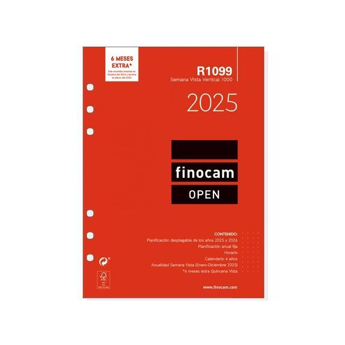 Finocam Recambio Anual Open R1099 1000-155x215 mm Svv 2025 Finocam Recambio Anual Open R1099 1000-155x215 mm Svv 2025