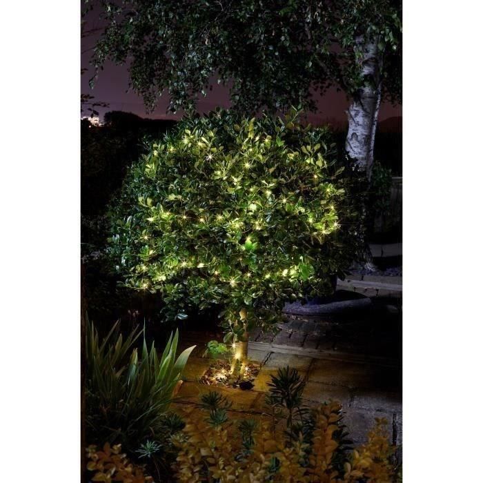 Guirnalda de exterior LUCIOLE 200 LED blanco cálido SMART GARDEN