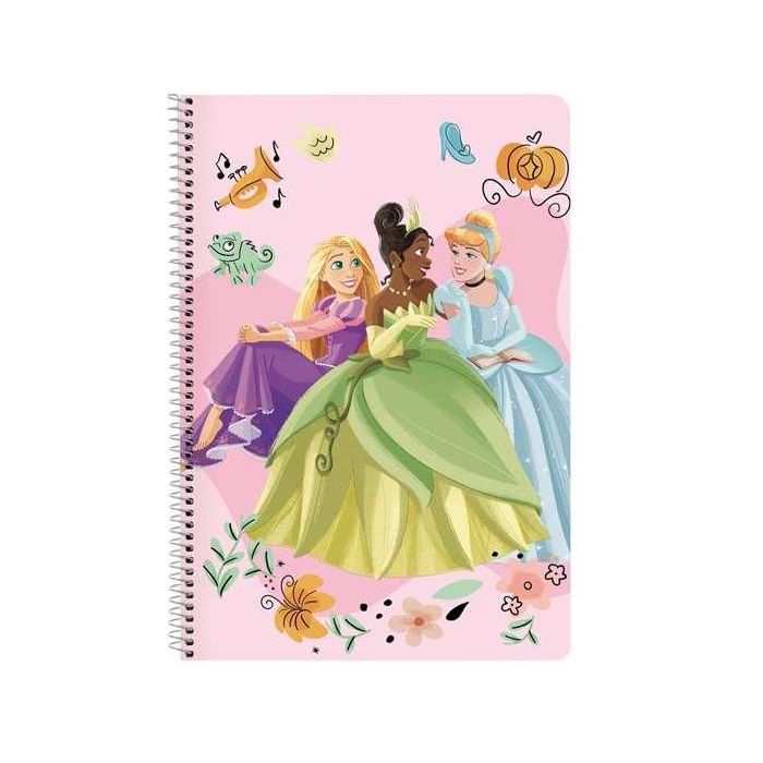 Safta Libreta Princesas Disney Magical Folio 80 Hojas Tapas Duras 21.5x31x1 cm Poliéster y PVC 2