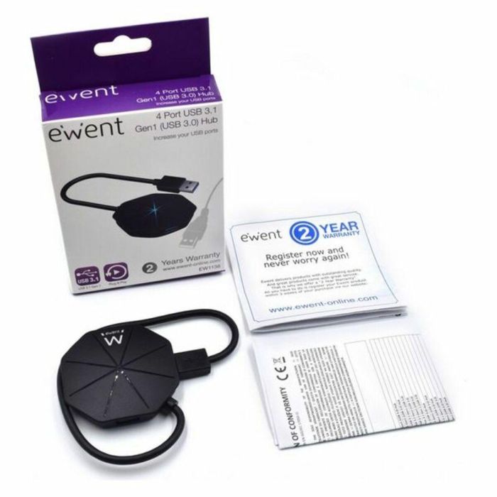 Hub USB 4 Puertos Eminent EW1138 USB 3.1 1 Hub USB 4 Puertos Eminent EW1138 USB 3.1 1