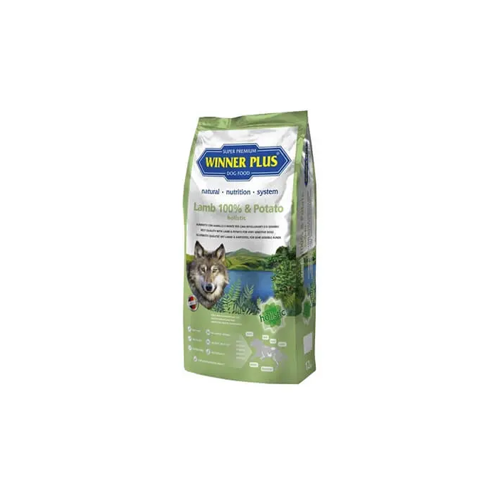 Winner Plus Canine Adult Holistico Cordero Patata 12 kg - Alimento sin gluten para perros sensibles Winner Plus Canine Adult Holistico Cordero Patata 12 kg - Alimento sin gluten para perros sensibles
