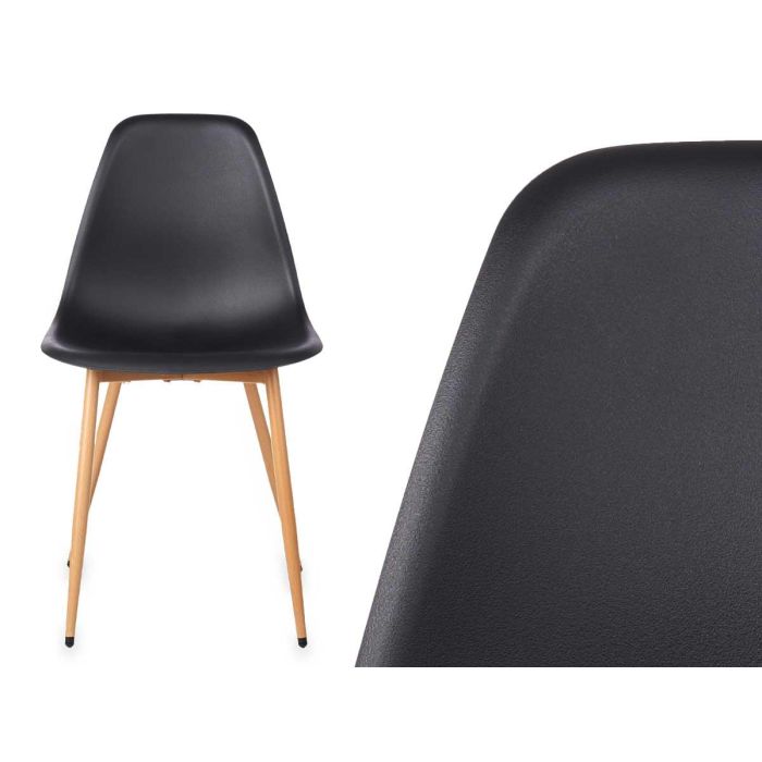 Silla Negra Giftdecor 52X82CM (4 Unidades) 2 Silla Negra Giftdecor 52X82CM (4 Unidades) 2