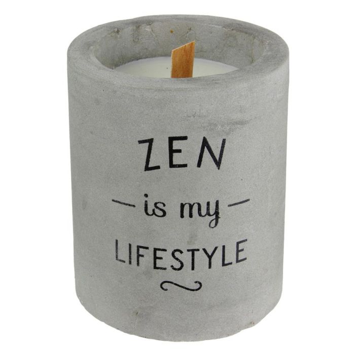 Home Deco Factory Vela Cemento Diámetro 8 cm Altura 10 cm Aroma Ropa Limpia/Cachemira 3