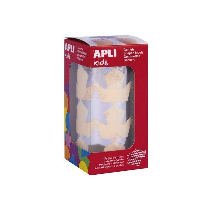 Gomets Apli Rollo Estrella 33Mm 708 Uds. Plata (17867)