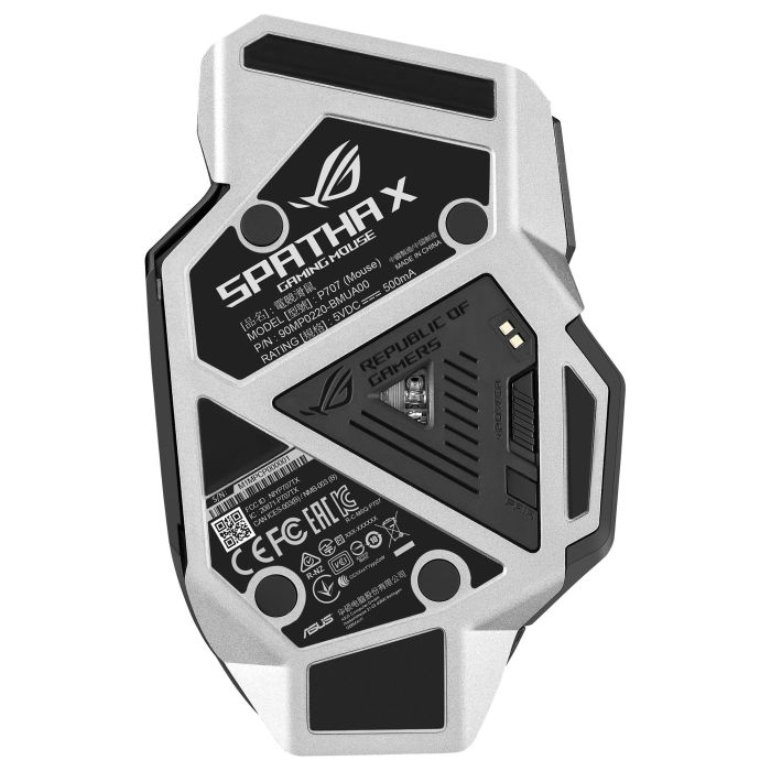 Asus ROG Spatha X Ratón Gaming RF Wireless+USB Type-A Óptico 19000 DPI Negro 90MP0220-BMUA00