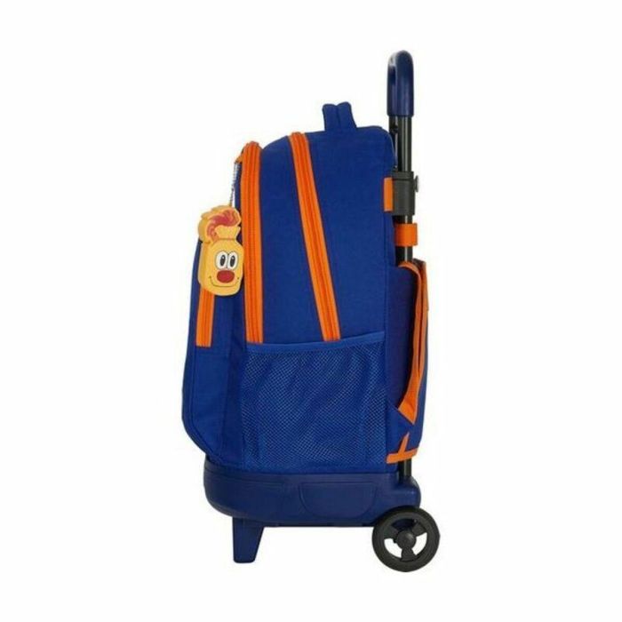 Mochila Escolar con Ruedas Compact Valencia Basket M918 Azul Naranja (33 x 45 x 22 cm) 2 Mochila Escolar con Ruedas Compact Valencia Basket M918 Azul Naranja (33 x 45 x 22 cm) 2