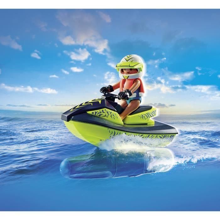 Playmobil Action Bote de Bomberos con Moto Acuática – Incluye 2 Figuras, Perro y Accesorios – Edad Recomendada +4 Años 3