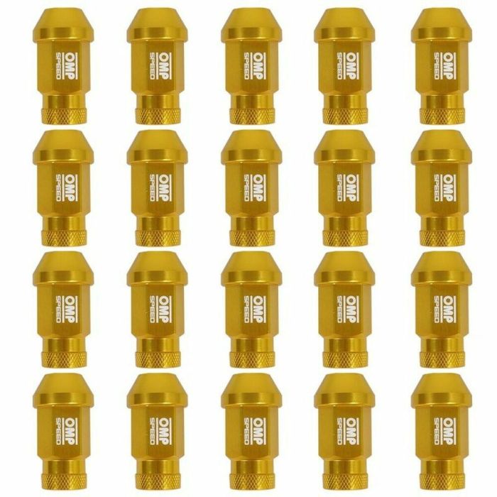 Omp Speed Juego De 20 Tuercas De Aluminio M14x1.25 Llave De 19 Largo 40 mm Color Amarillo De Aluminio 7075 OMPS09941409 2 Omp Speed Juego De 20 Tuercas De Aluminio M14x1.25 Llave De 19 Largo 40 mm Color Amarillo De Aluminio 7075 OMPS09941409 2