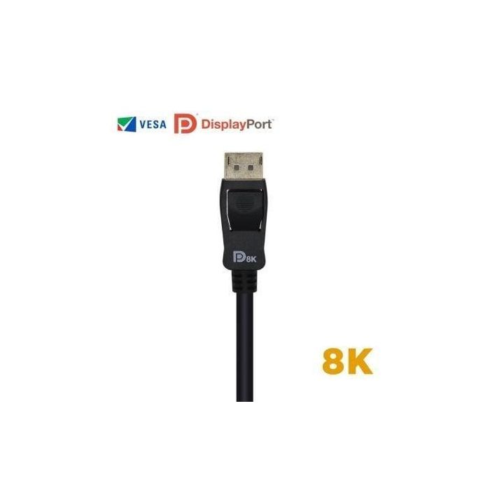 AISENS - CABLE DISPLAYPORT CERTIFICADO V1.4 8K@60HZ, DP/M-DP/M, NEGRO, 2.0M 2 AISENS - CABLE DISPLAYPORT CERTIFICADO V1.4 8K@60HZ, DP/M-DP/M, NEGRO, 2.0M 2