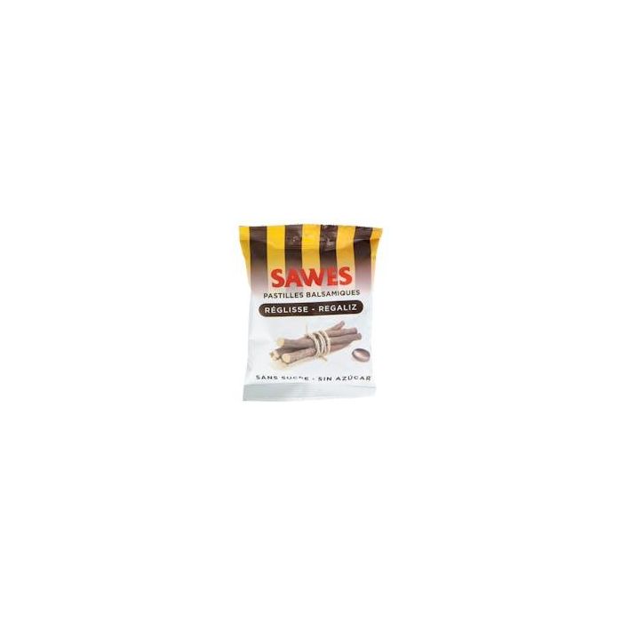 SAWES Pastillas Balsam sin Azúcar Regaliz con Vitamina C Bolsa 50g