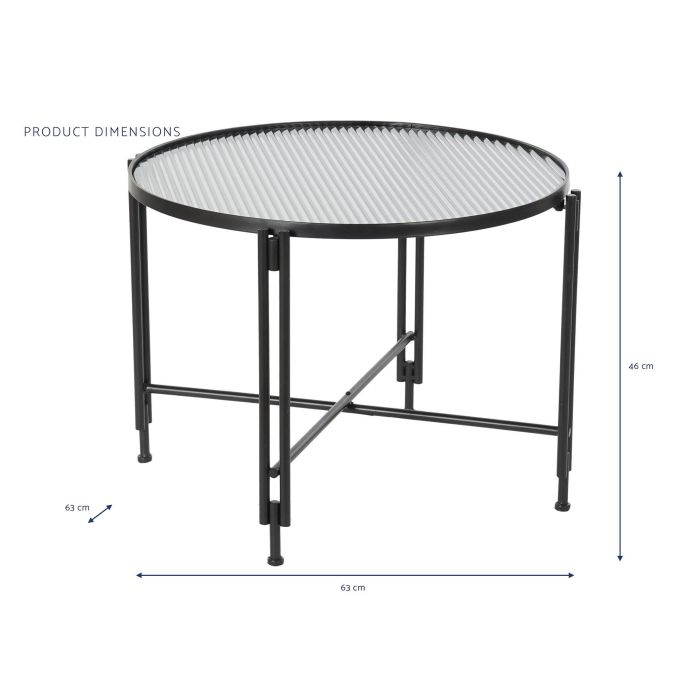 DKD Home Decor Mesa Centro Loft Negro con Estructura de Metal y Tapa de Cristal 63x63x46 cm 3 DKD Home Decor Mesa Centro Loft Negro con Estructura de Metal y Tapa de Cristal 63x63x46 cm 3
