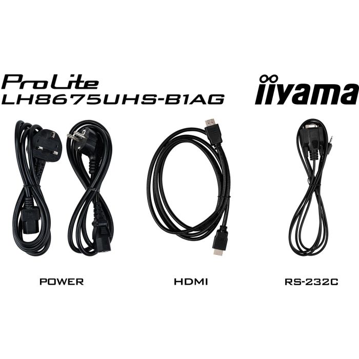 IIYAMA LH8675UHS-B1AG Pantalla IPS 85.6" (217cm) 4K Ultra HD, 3xHDMI, 2xUSB, WiFi, 24/7 para Señalización Digital 9
