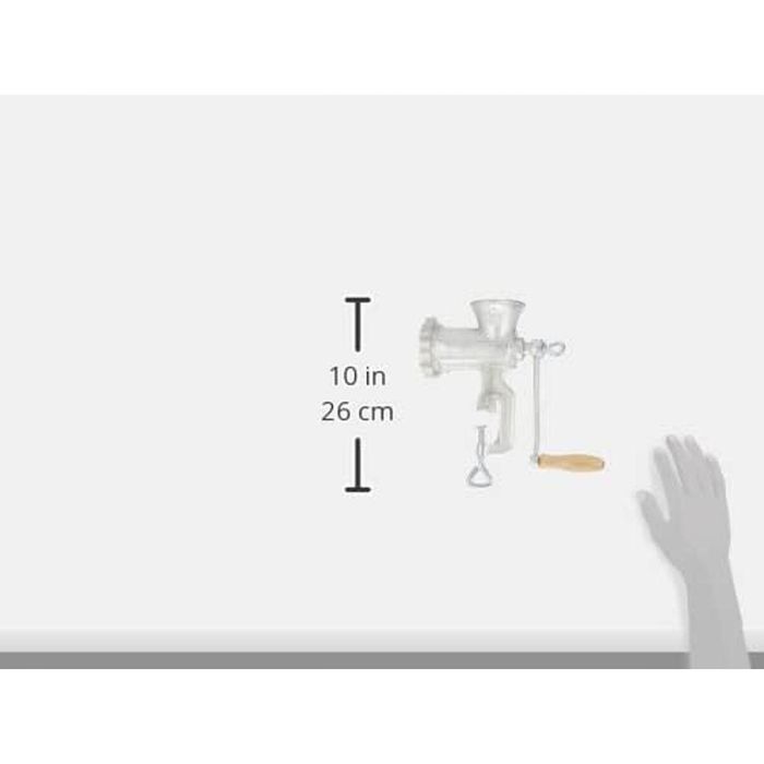 Baumalu 450076 Picadora manual de hierro fundido N.º 8 con accesorios para repostería