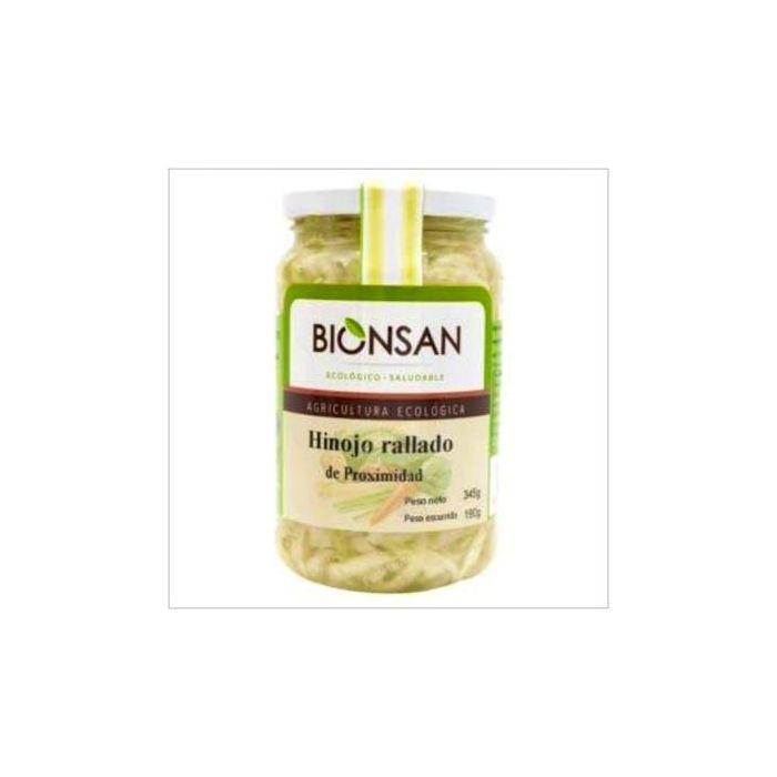 BIONSAN Hinojo Rallado de Proximidad 345g Ecológico - Rico en Hierro, Apto para Vegetarianos y Veganos