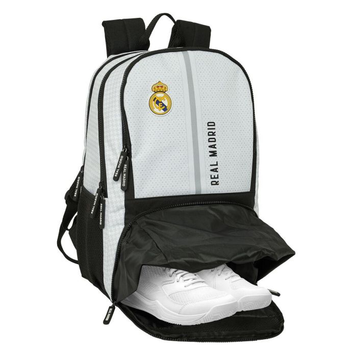 Mochila de Pádel Real Madrid C.F. 24/25 Blanco Gris 6 Mochila de Pádel Real Madrid C.F. 24/25 Blanco Gris 6