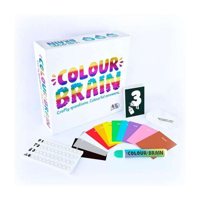 Juego Colour Brain. Con 11 cartas de colores en la mano, elige la respuesta. 24x24x6 cm 2