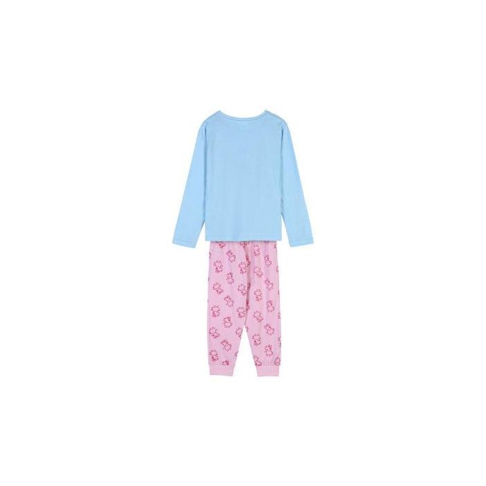 Pijama Largo Single Jersey Peppa Pig Azul Claro 3 Años 1