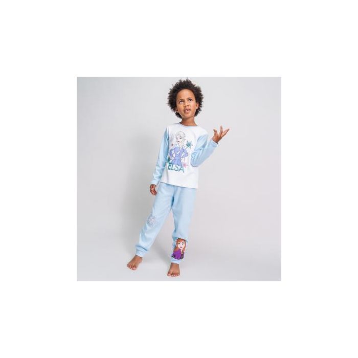 Pijama Largo Interlock Frozen 2 Gris 7 Años 3 Pijama Largo Interlock Frozen 2 Gris 7 Años 3