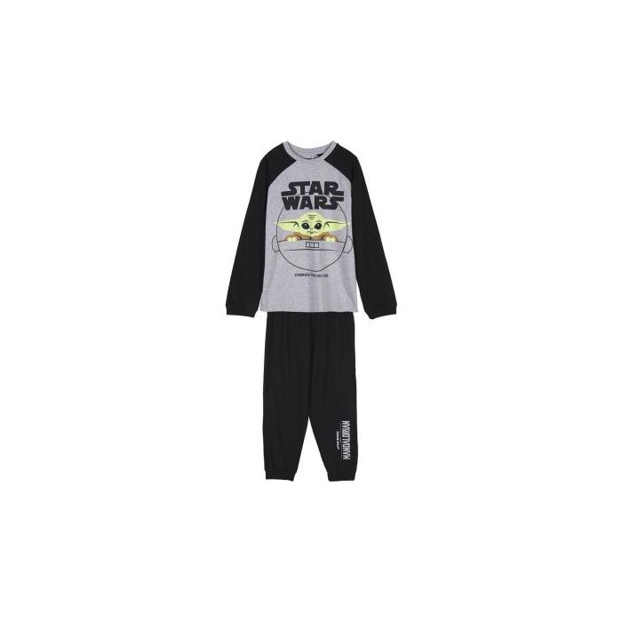 Pijama Largo Single Jersey The Mandalorian Gris 0