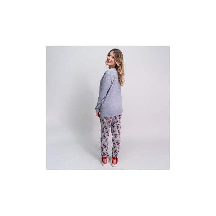 Pijama Largo Single Jersey Minnie Gris 4 Pijama Largo Single Jersey Minnie Gris 4