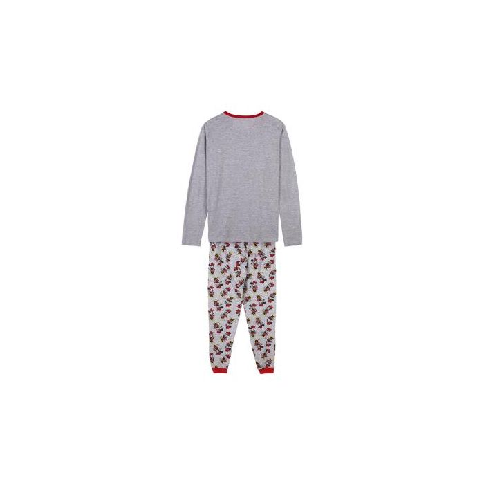 Pijama Largo Single Jersey Minnie Gris XL 1