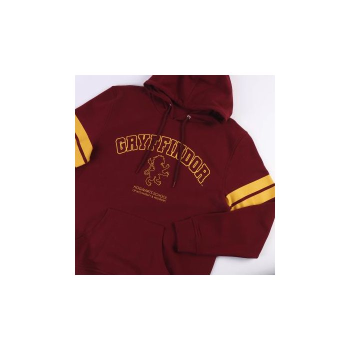 Sudadera con capucha cotton brushed harry potter Dark Red 2