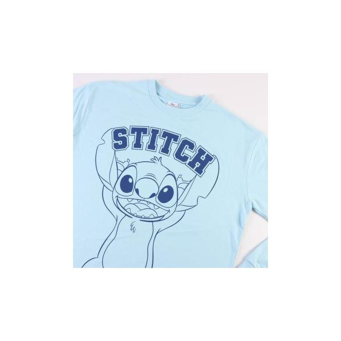 Pijama largo single jersey stitch Light Blue 2
