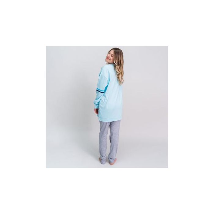Pijama largo single jersey stitch Light Blue 4
