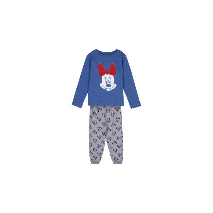 Pijama Largo Interlock Minnie Azul Oscuro 0