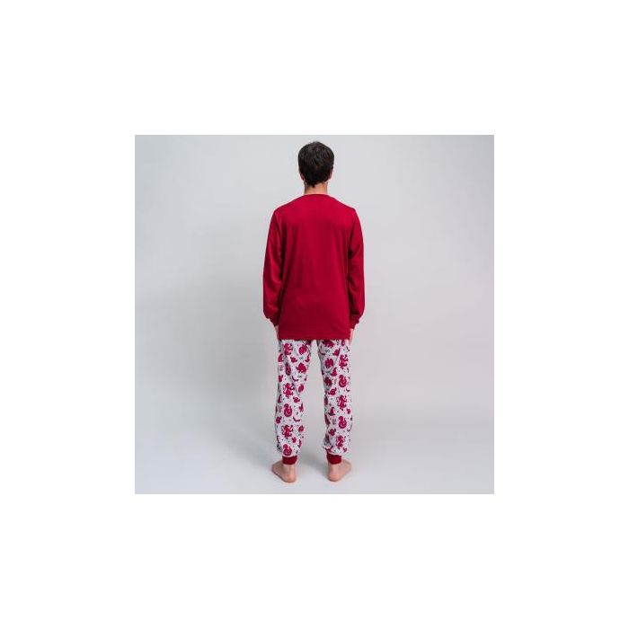 Pijama Largo Single Jersey Harry Potter Rojo Oscuro S 4