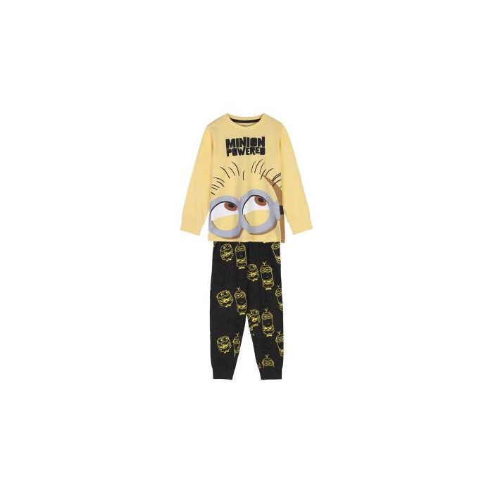 Pijama Largo Single Jersey Minions Amarillo 0