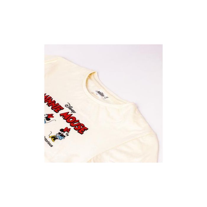 Camiseta Corta Single Jersey Minnie Beige 10 Años 2