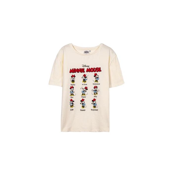 Camiseta Corta Single Jersey Minnie Beige