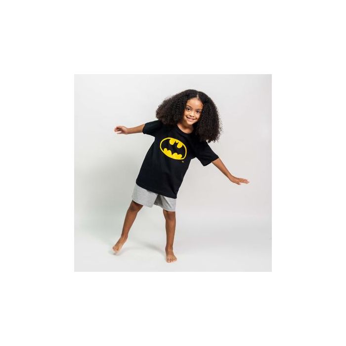 Pijama Corto Single Jersey Batman Negro 10 Años 3