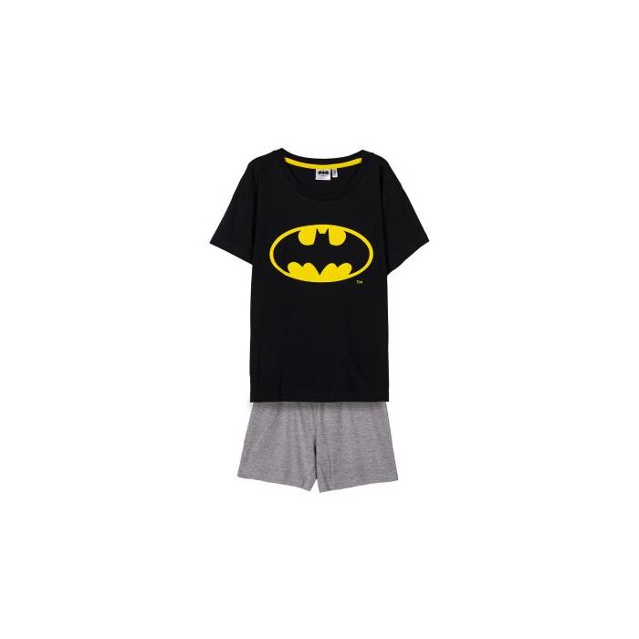 Pijama Corto Single Jersey Batman Negro 0