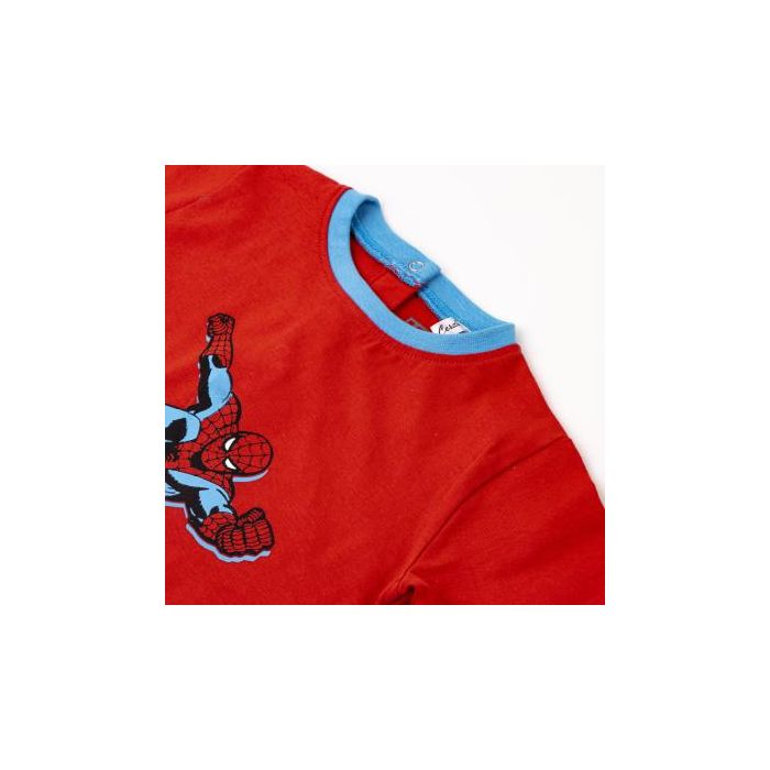 Camiseta Corta Single Jersey Spiderman Rojo 2